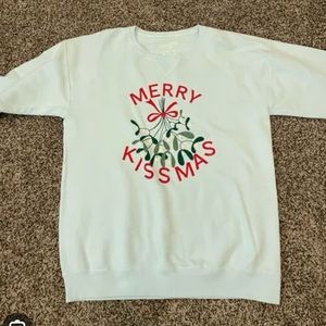 Mallory Ervin/Living Fully Merry Kissmas sweatshirt sz xl